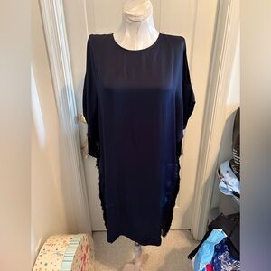 Belstaff Navy Blue Garment $675
Hospital fashion show item size 44 navy fringe